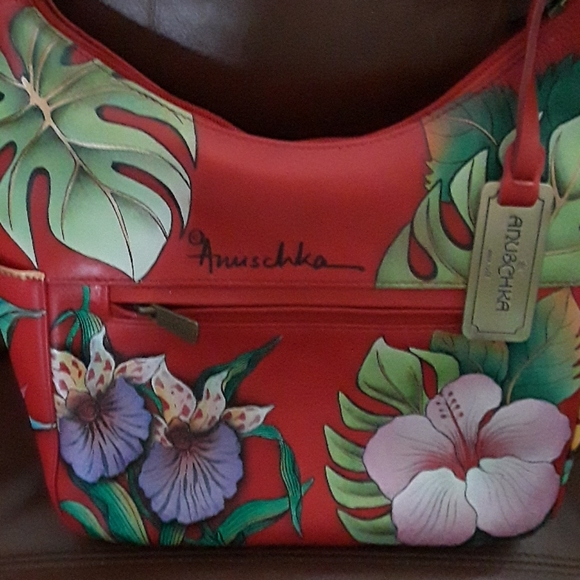 Anuschka, classic hobo handbag - Picture 2 of 4